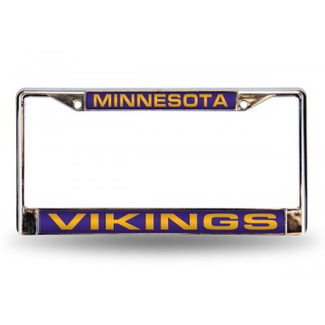 Minnesota Vikings Laser Chrome License Plate Frame 